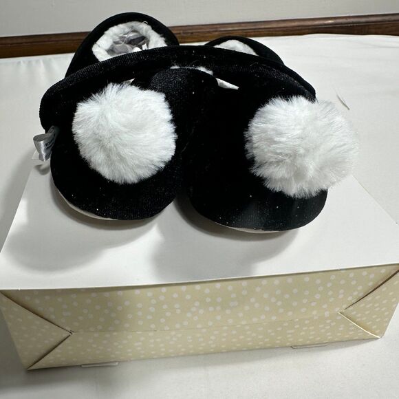 TTOTES TOASTIES Black Eye Mask & Ballet Slippers Set Womens Size Large 8-9 NEW - Picture 4 of 12